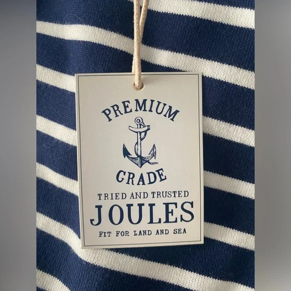 Joules Riviera Dress - Striped round neck 100% cotton dress - US6 /UK10 - Picture 8 of 12